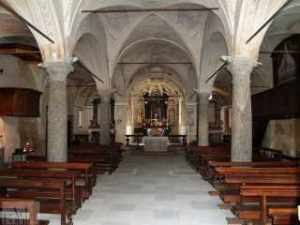 L’interno della chiesa di San Martino