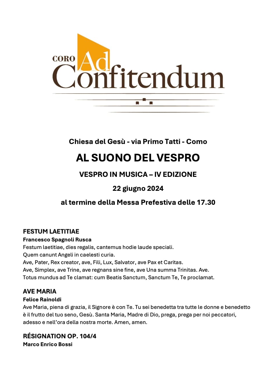Il libretto di sala