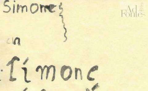 Simone: esperimento di scrittura