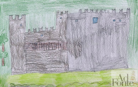 disegno del castello di Bellaguarda