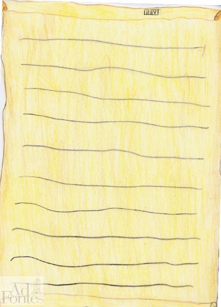 disegno di una fonte scritta 2