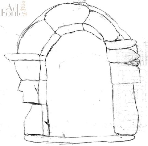 disegno della porta antica del castello