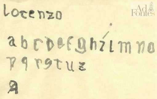 Lorenzo esperimento di scrittura